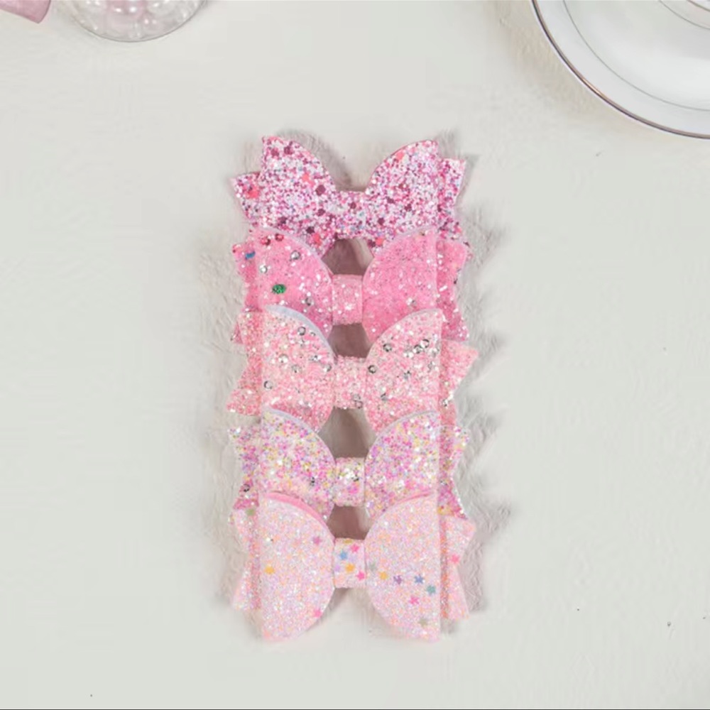 Girls Pink  bows